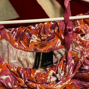 New Directions One Shoulder Dress - Pink and Orange